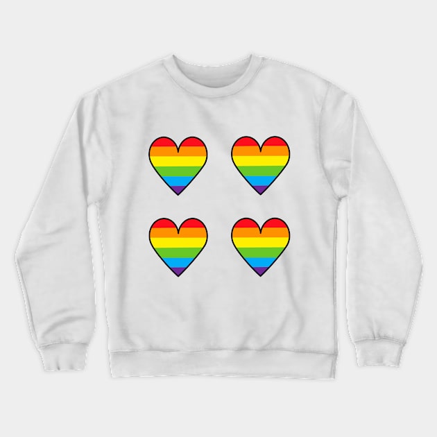LGBTQ+ FLAG Crewneck Sweatshirt by basiastachurska